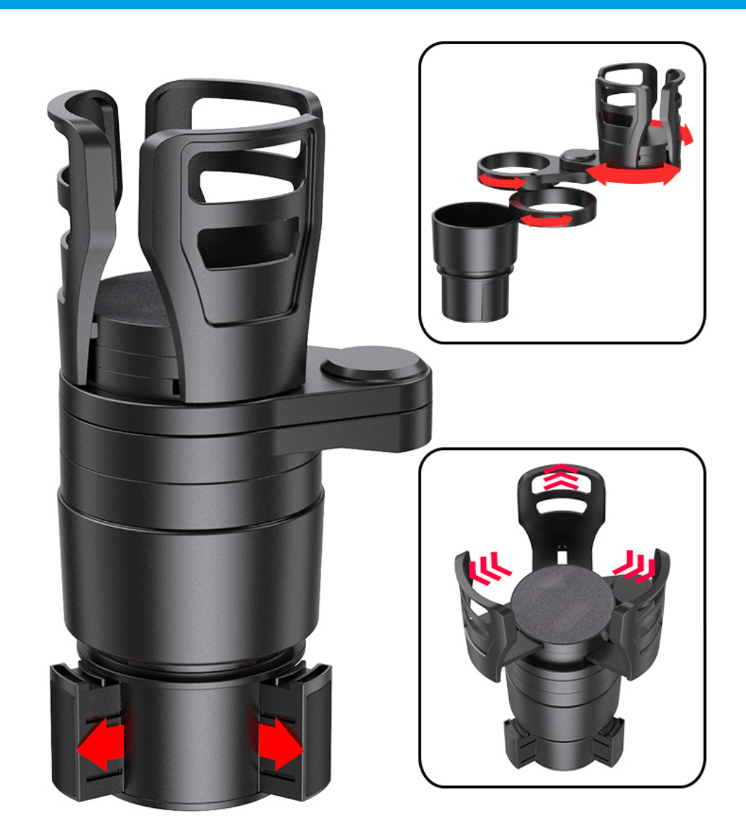 Suporte Extensível para Copos de Carro