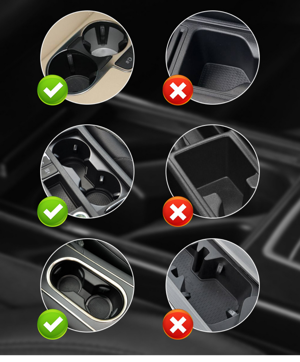 Suporte Extensível para Copos de Carro