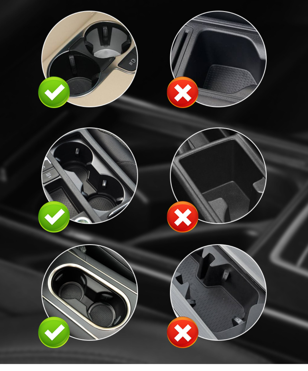 Suporte Extensível para Copos de Carro