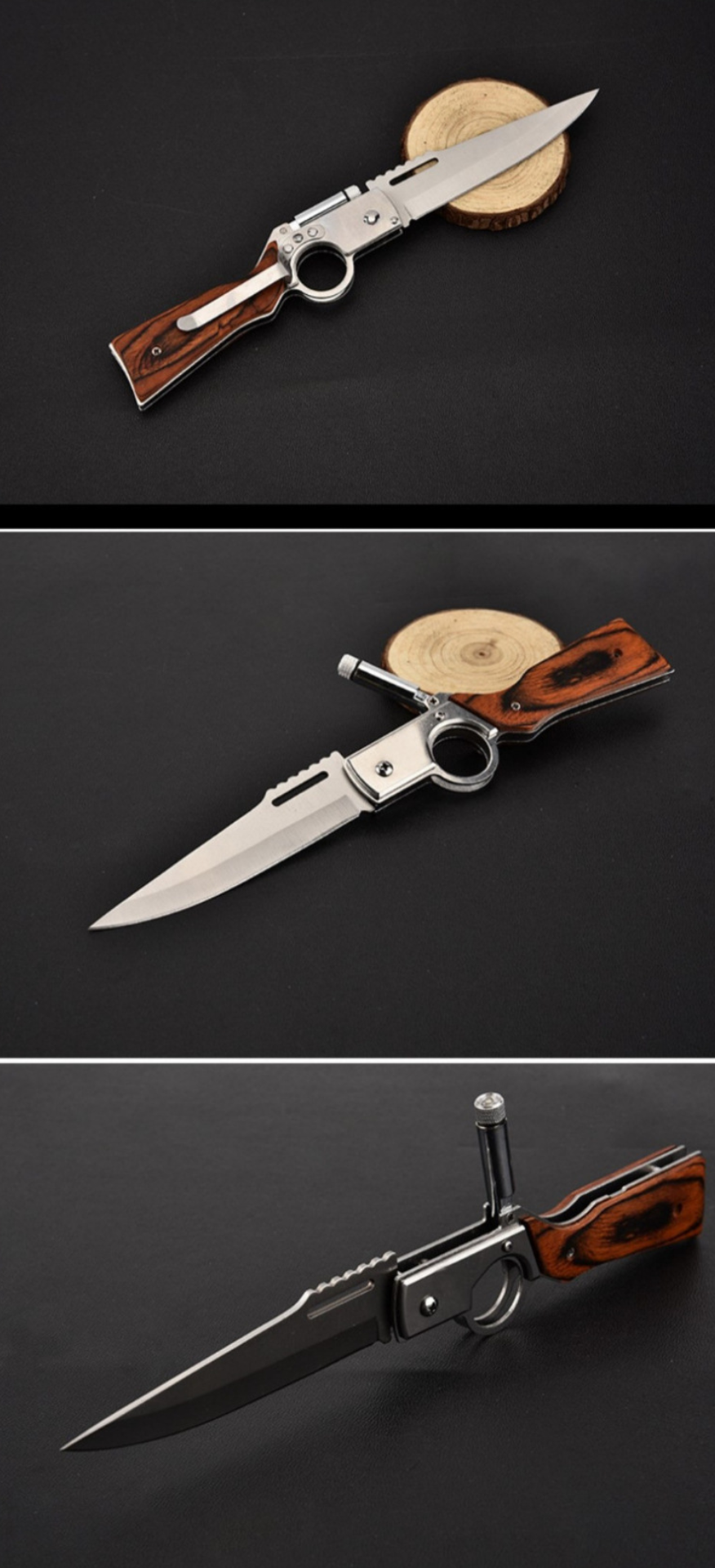 Faca Dobrável de Campismo estilo AK